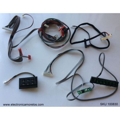 KIT DE CABLES PARA TV / RE3232R010 / QLE32RWE01-V4 / RE0332R010 / RE0332R012 / MODELO LED32B30RQD
